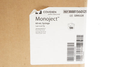 Covidien 8881560125 MONOJECT 60mL with Luer Lock Tip - Case of 100